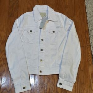 AG Jean Cloud Soft White Denim Jacket NWT Size Small